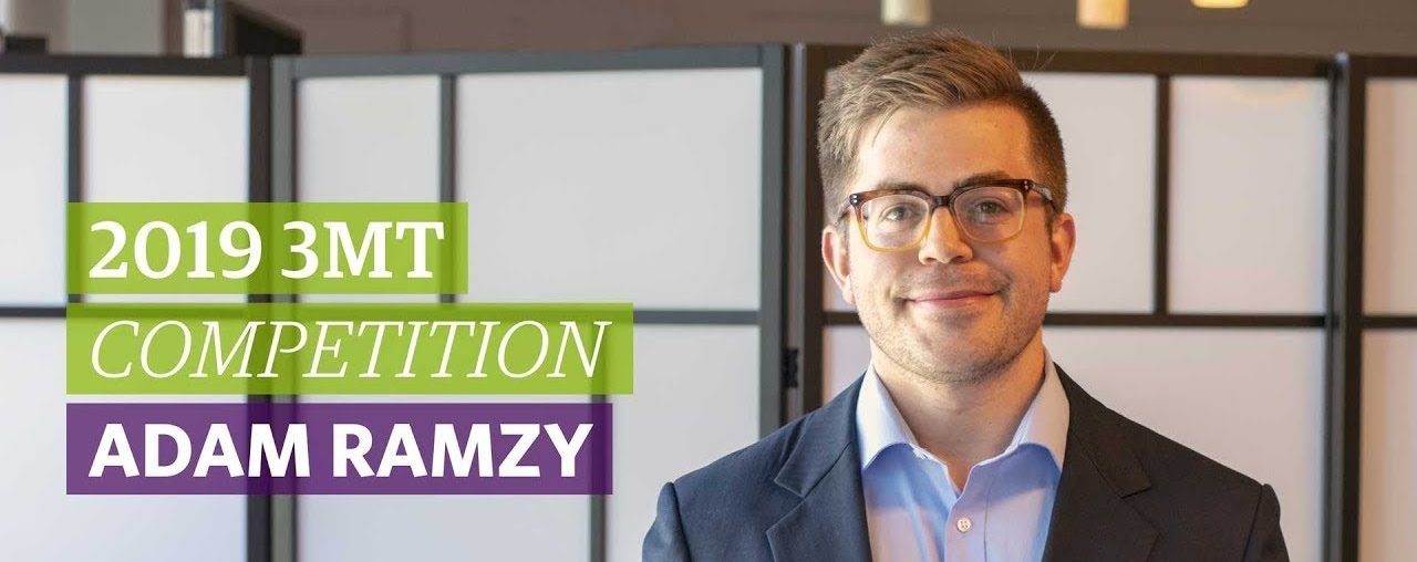 Adam Ramzy-Winner of the 3MT Western Canada Competition